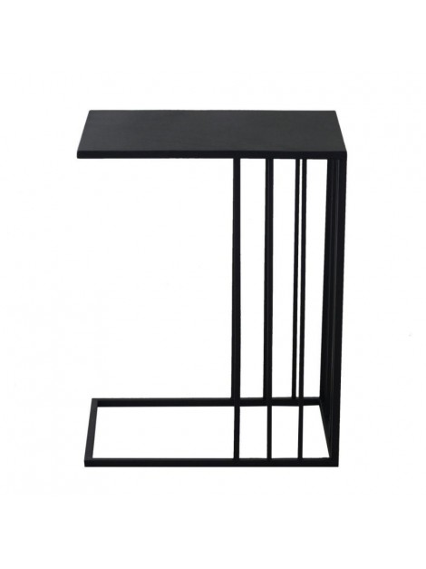 Tavolino metallo nero rettangolare cm 45 x 30 h57