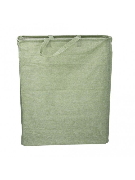 Cestone tessuto sacco verde rettangolare  pieghevole cm55 x19 h66