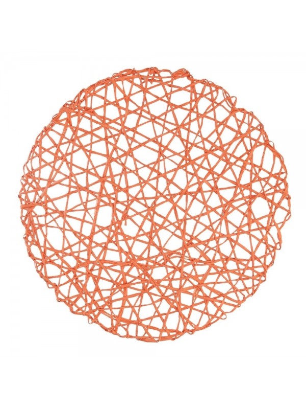 Vacchetti Tovaglietta carta arancione tondo diametro 38 cm