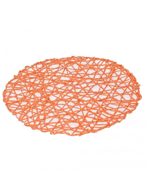 Vacchetti Tovaglietta carta arancione tondo diametro 38 cm