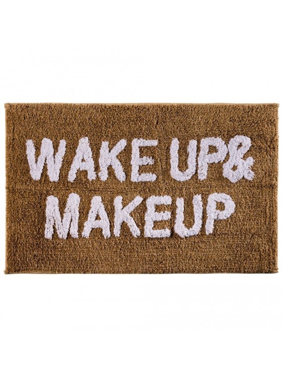 Bath tappetino beige antiscivolo wake up make up