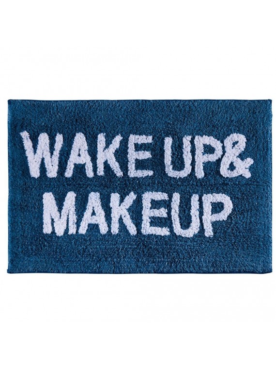 Bath tappetino azzurro antiscivolo wake up make up