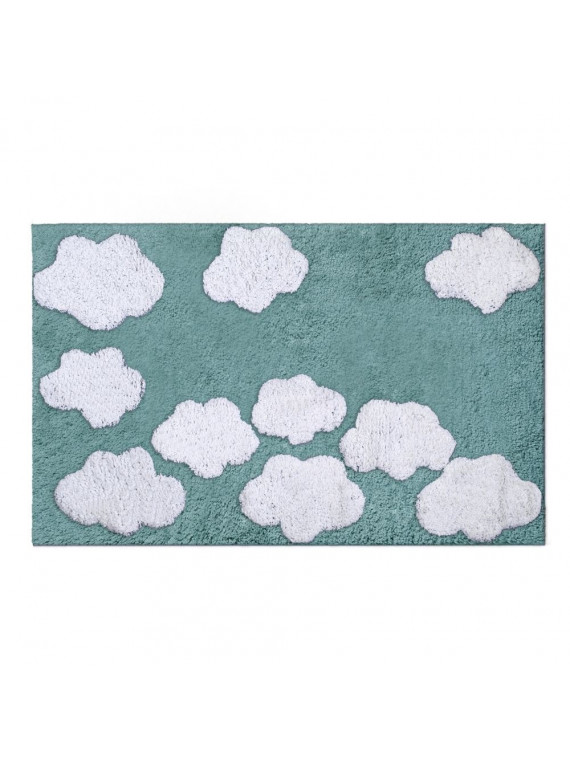 Tappetino bagno  cotone nuvole acqua