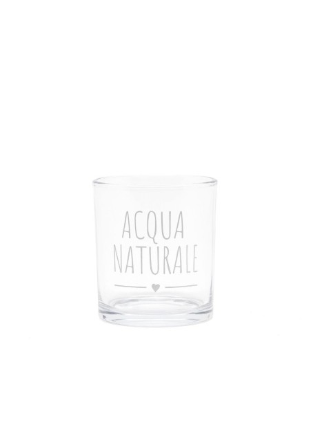 Bicchiere vetro acqua naturale