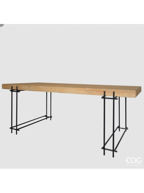 Edg tavolo kurtis legno met h78 200 90